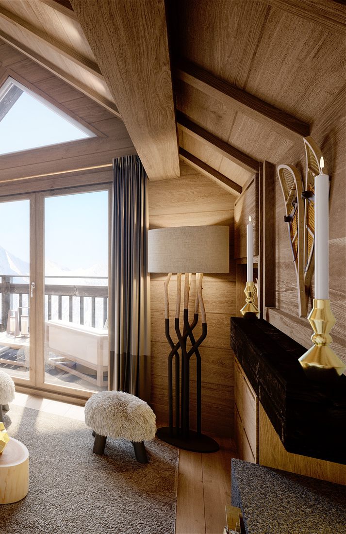 Baie cathédrale du penthouse